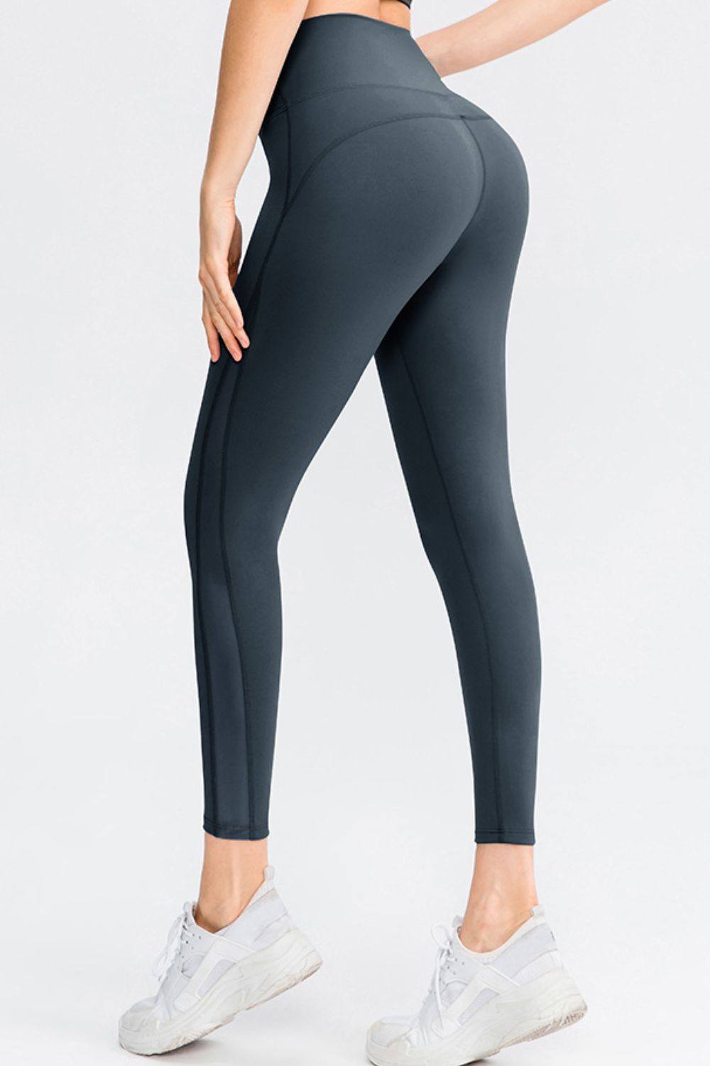 Wide Waistband Slim Fit Long Sports Pants - Lookzlike