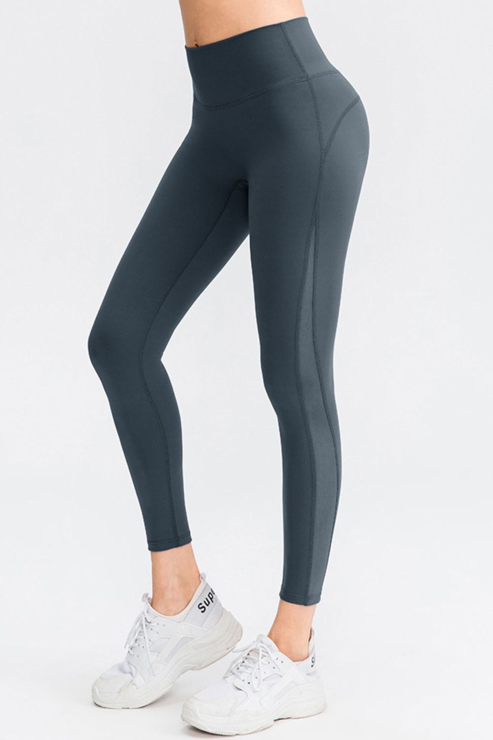 Wide Waistband Slim Fit Long Sports Pants - Lookzlike