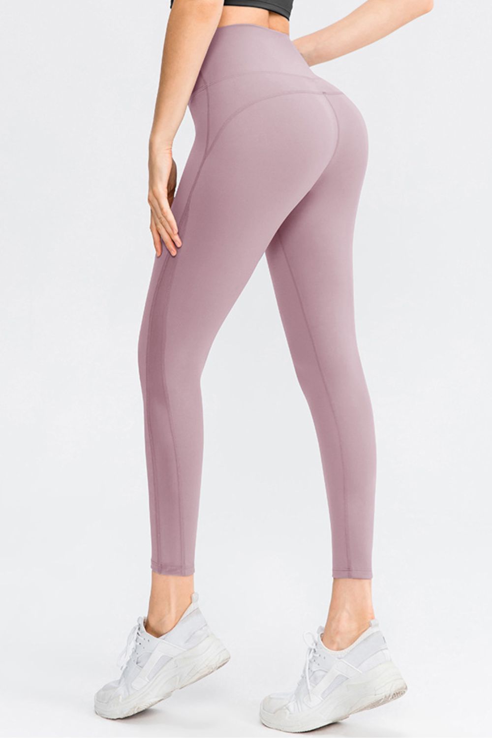 Wide Waistband Slim Fit Long Sports Pants - Lookzlike
