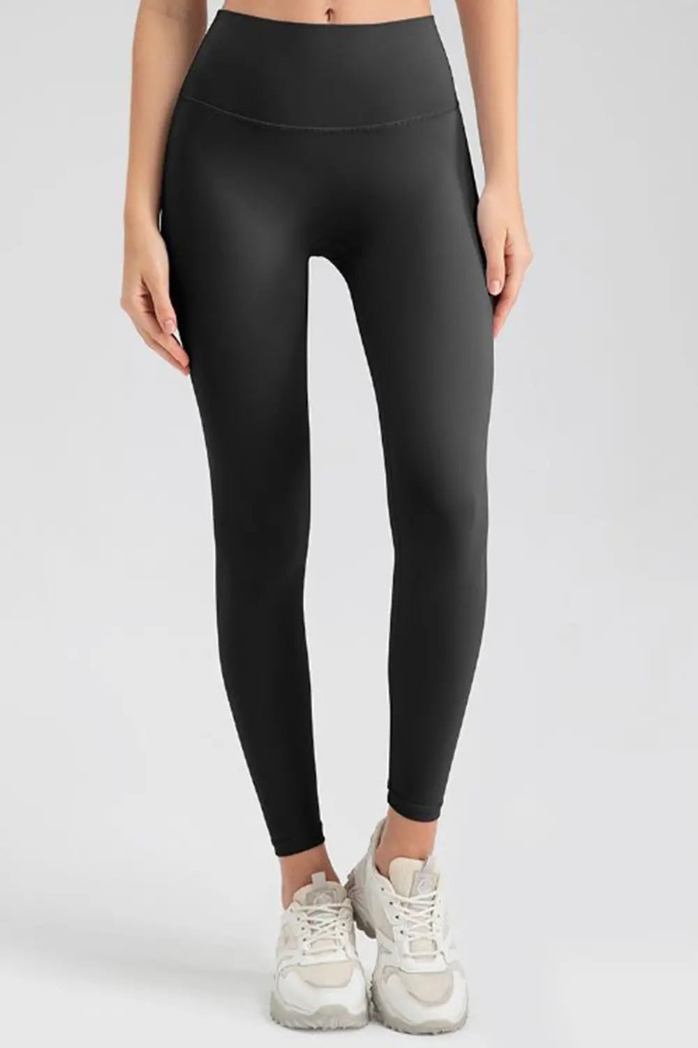 Wide Waistband Sport Leggings - Lookzlike