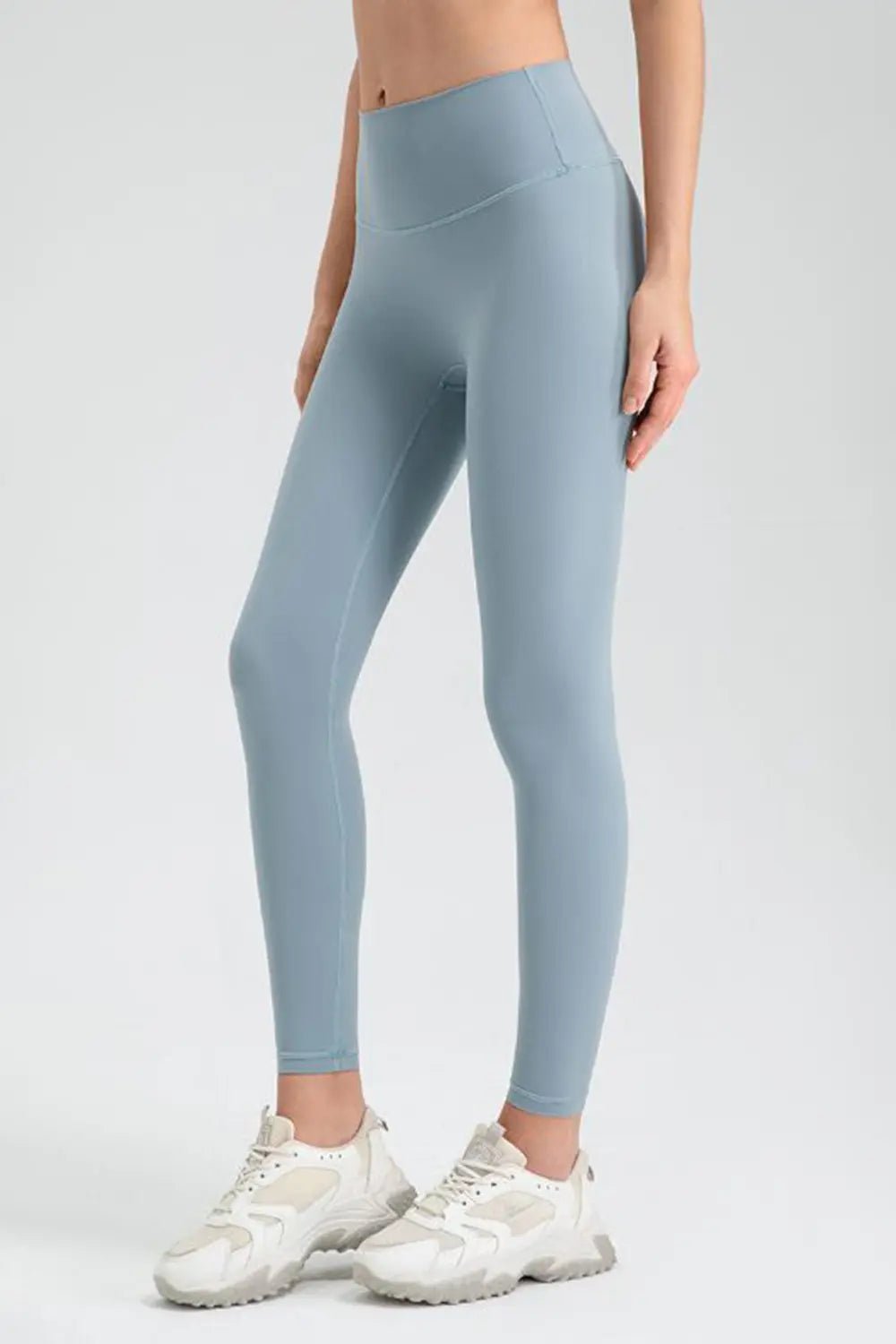 Wide Waistband Sport Leggings - Lookzlike