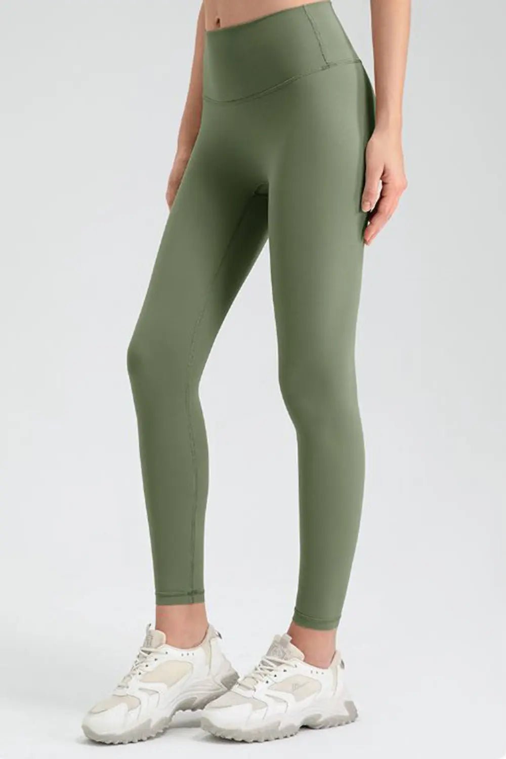 Wide Waistband Sport Leggings - Lookzlike