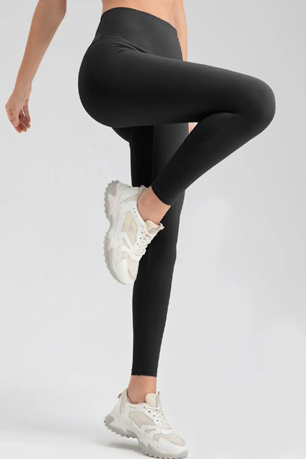Wide Waistband Sport Leggings - Lookzlike