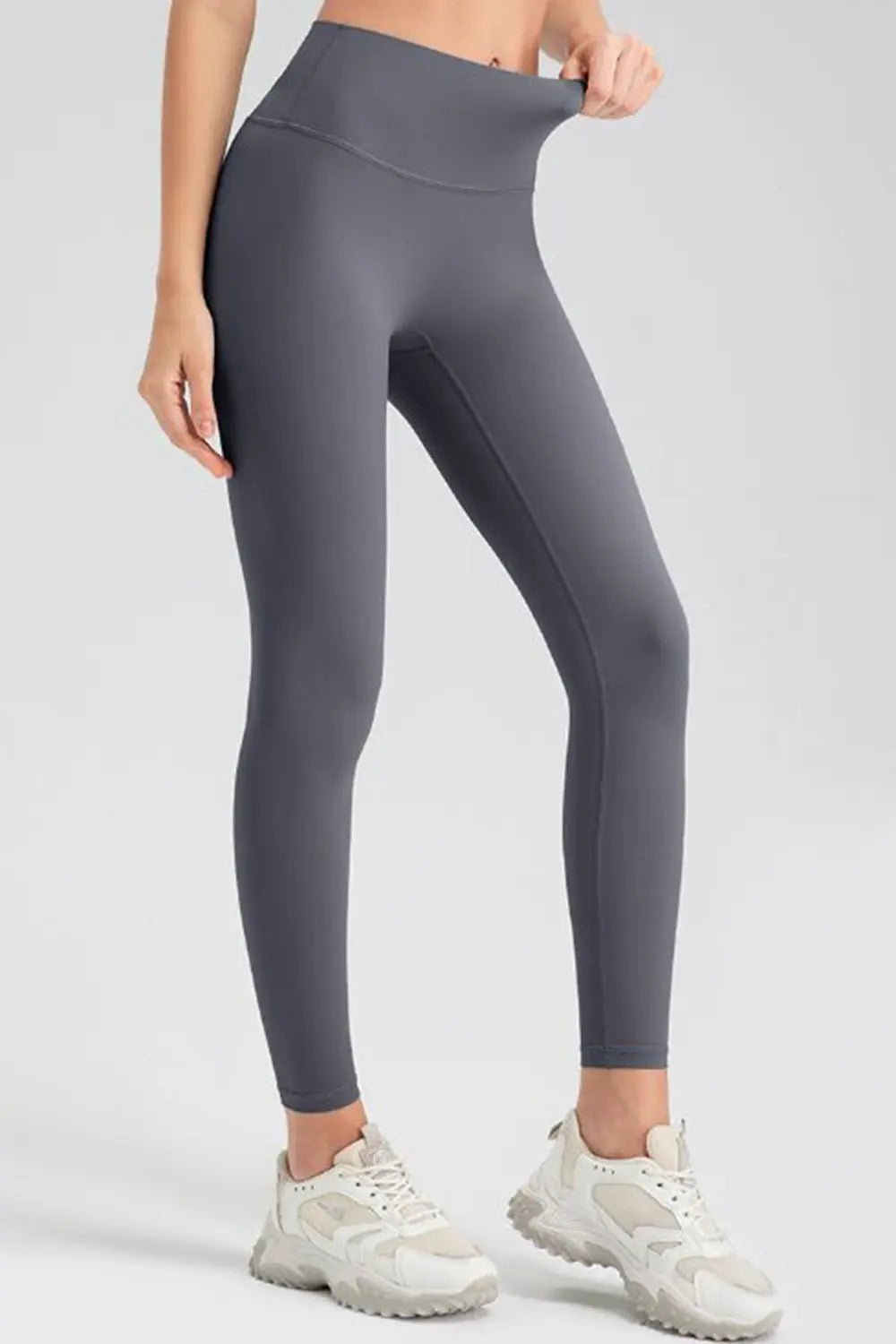 Wide Waistband Sport Leggings - Lookzlike