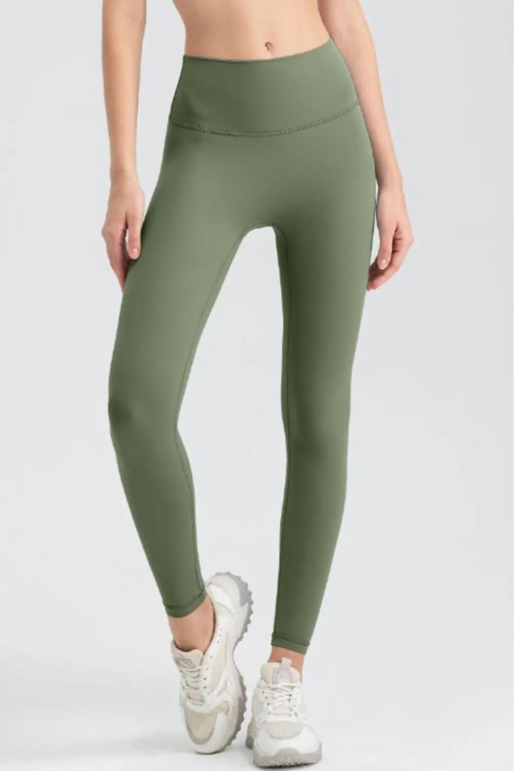 Wide Waistband Sport Leggings - Lookzlike