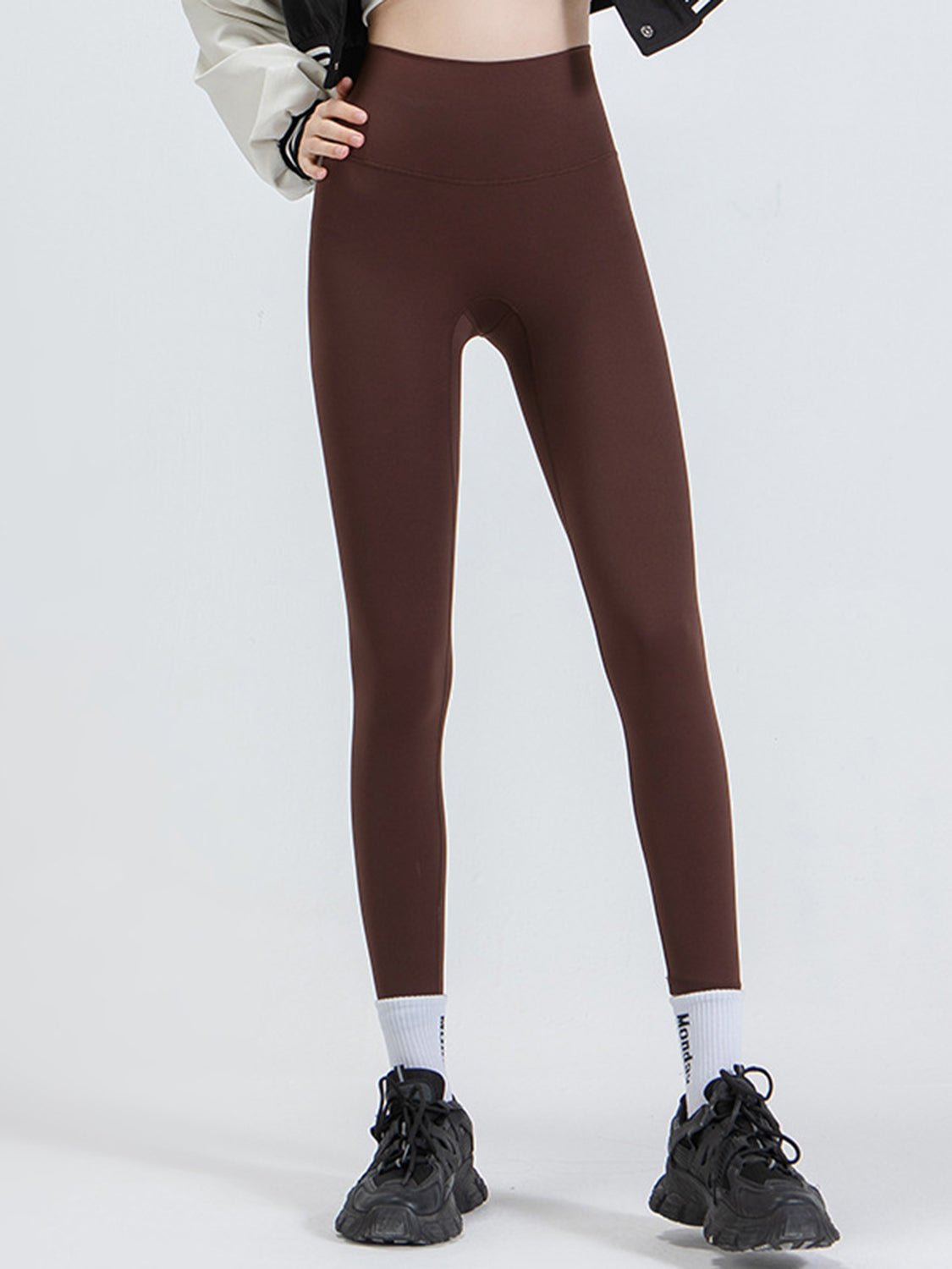 Wide Waistband Sports Leggings designed for comfort and style at Lookzlike